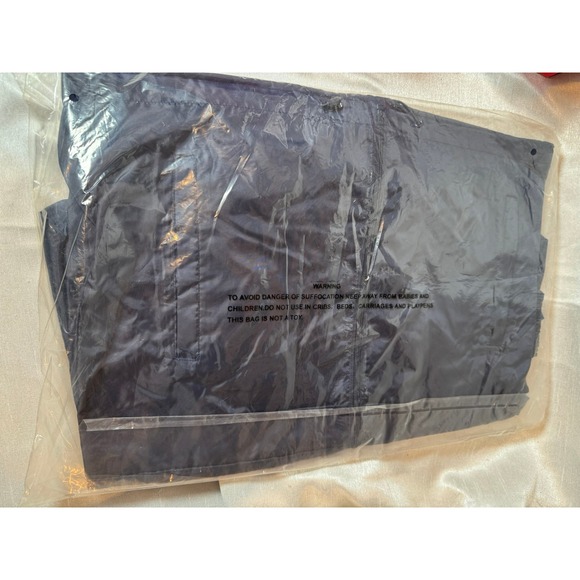 Totes Men's Packable Jacket Navy Blue Water Resistant Lightweight Small - Picture 3 of 5